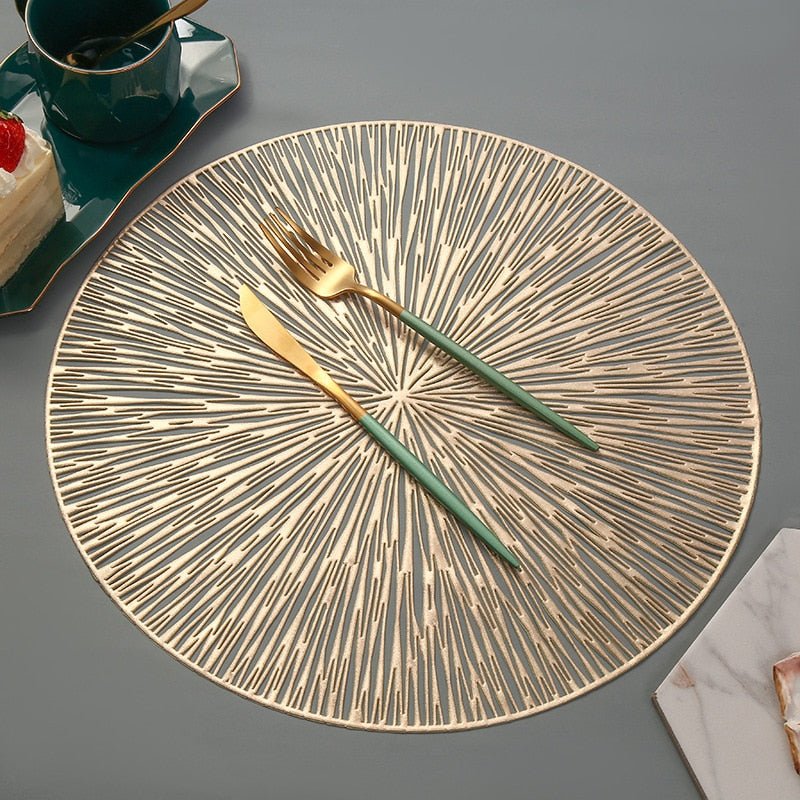 Frendorf | NebulaGlow™ Platzsets für Dinner | Edle Tischmatten im Galaxie Design | Hitzebeständige & Rutschfeste Tischdeko