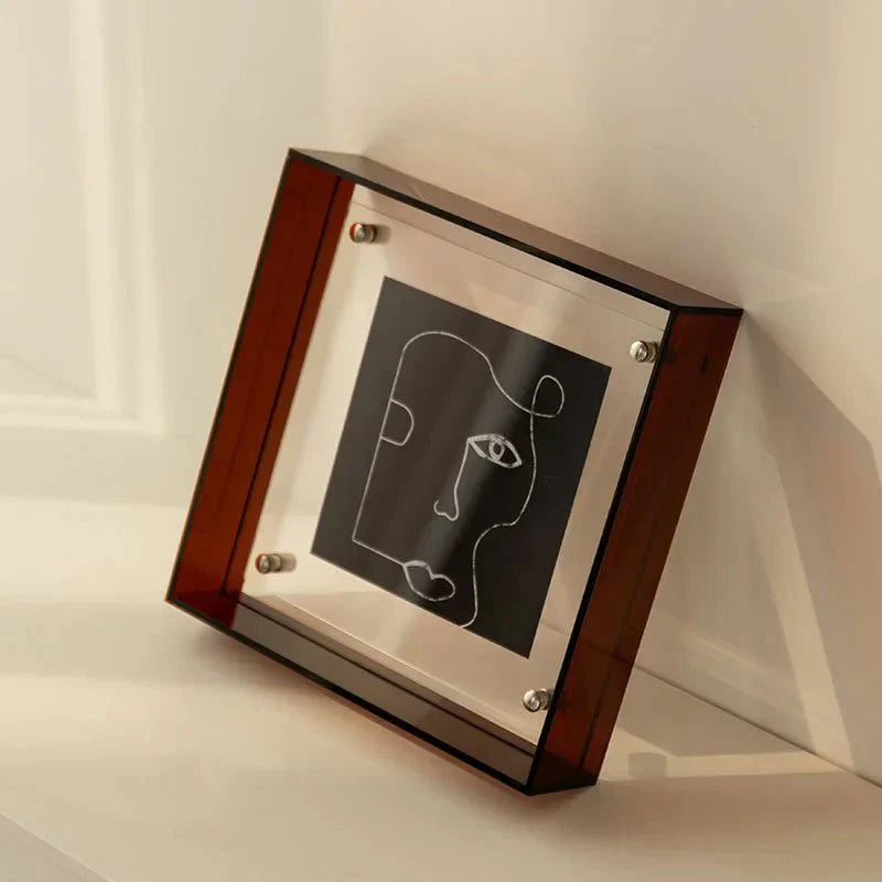 Frendorf | FloatFrame Neon Acryl Bilderrahmen | Schwebendes Design | Elegante Deko für Fotos & Kunstwerke