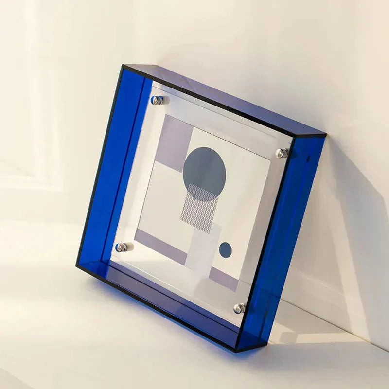 Frendorf | FloatFrame Neon Acryl Bilderrahmen | Schwebendes Design | Elegante Deko für Fotos & Kunstwerke