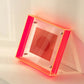 schwebender acrylic bilderrahmen mit lebhaft transparentem design