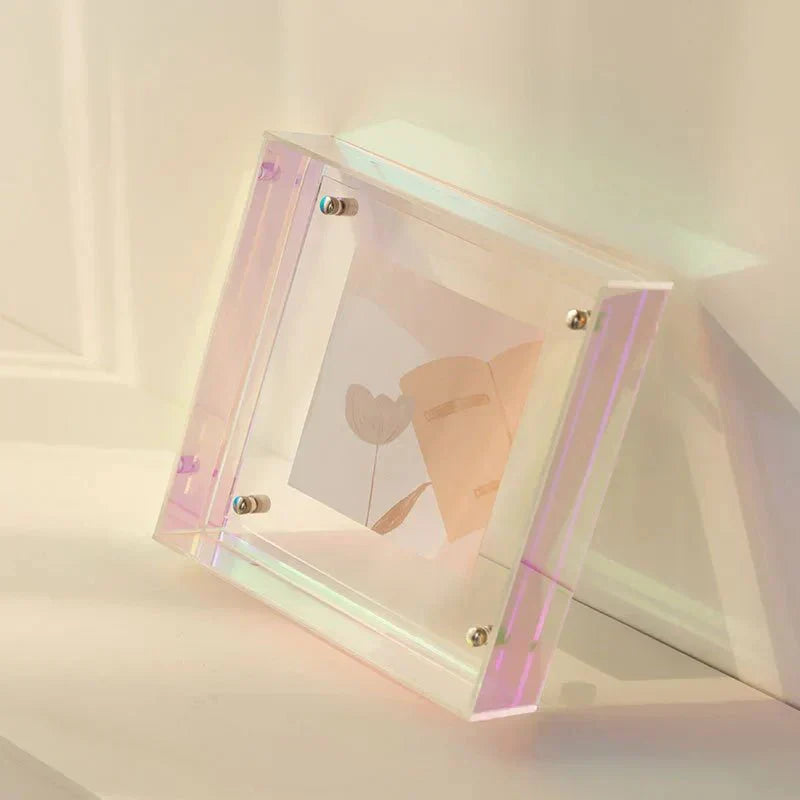 Frendorf | FloatFrame Neon Acryl Bilderrahmen | Schwebendes Design | Elegante Deko für Fotos & Kunstwerke