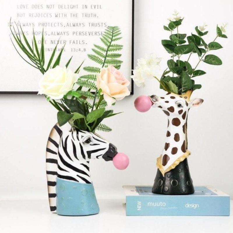 Frendorf | BubbleBeast Tierische Deko-Vase | Kreative Blumenvase mit Charakter