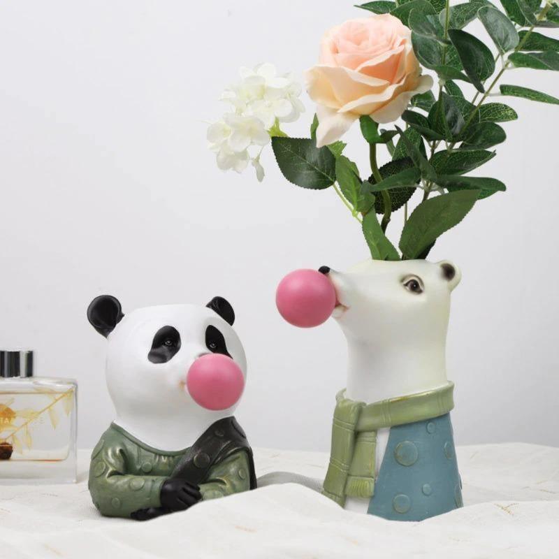 Frendorf | BubbleBeast Tierische Deko-Vase | Kreative Blumenvase mit Charakter