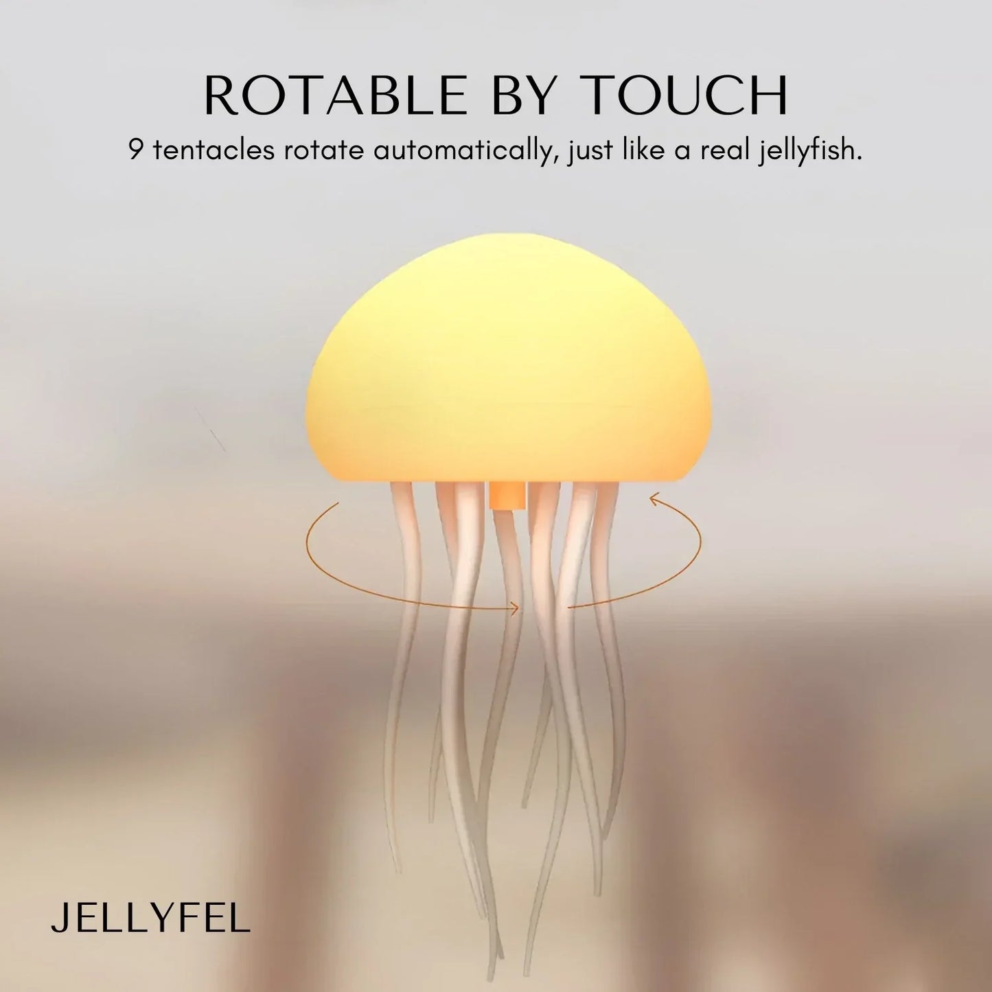 Frendorf | JellyWave LED Quallen Lampe | Tanzende Quallen Stimmungslicht | Dekorative LED Lampe | Unterwasser Atmosphäre