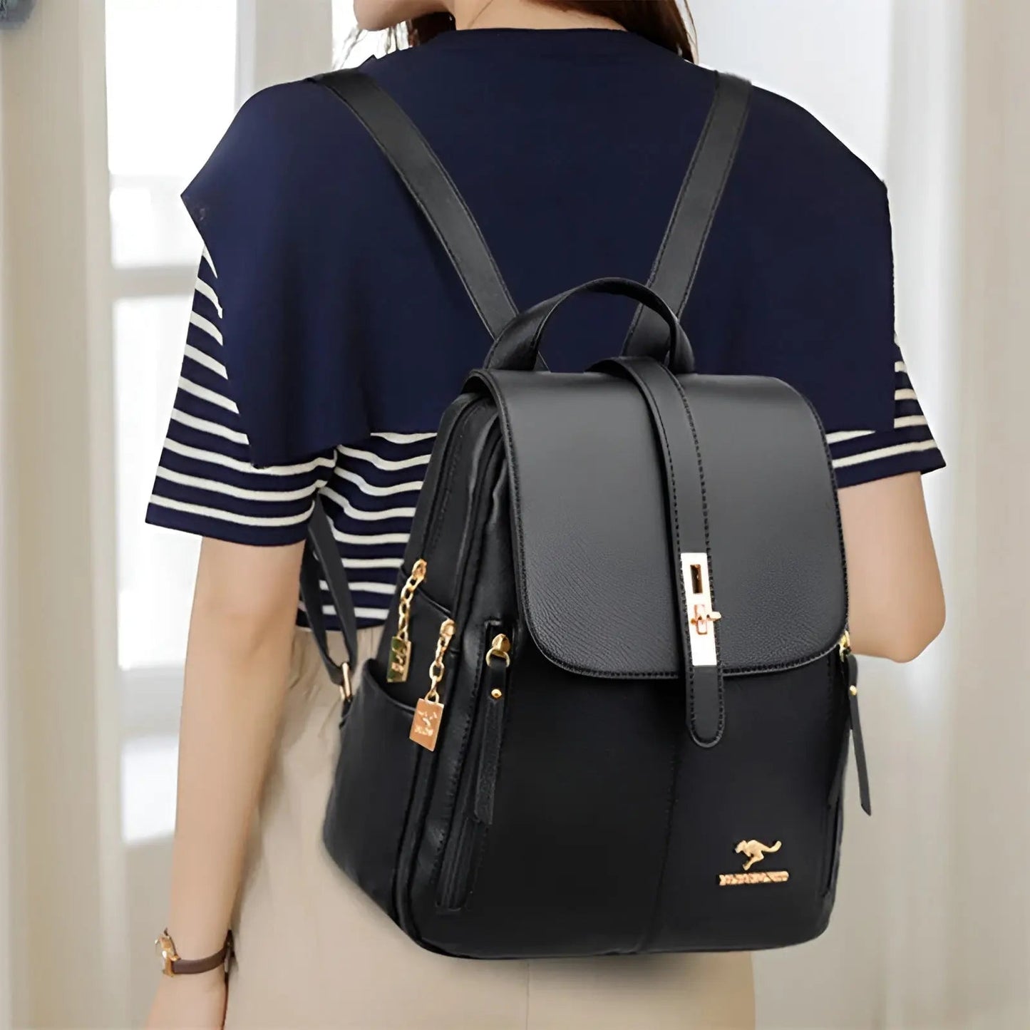 Frendorf | Alena Rucksack - Luxuriöse und Hochwertige Leder Damenhandtasche