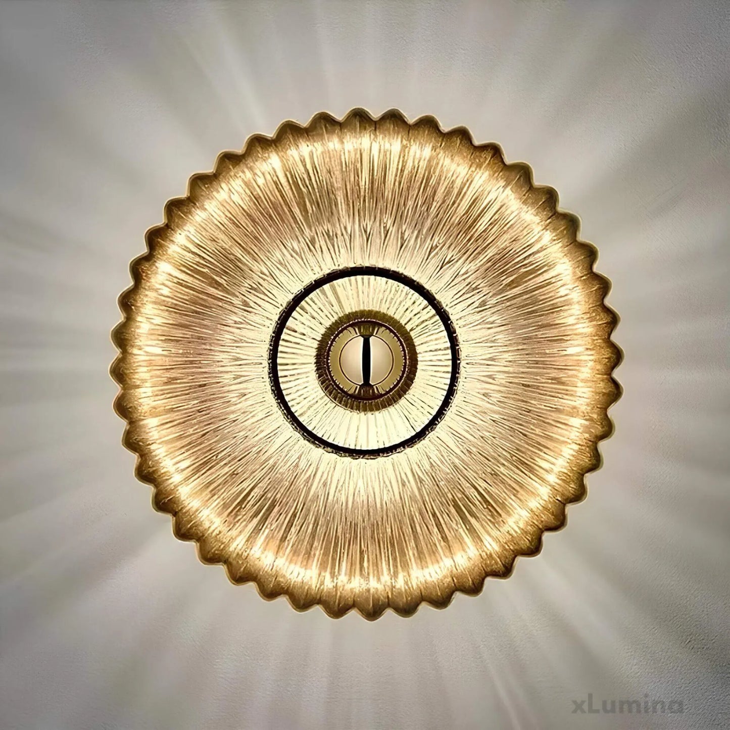 – Glas mit welligem Licht wandleuchte