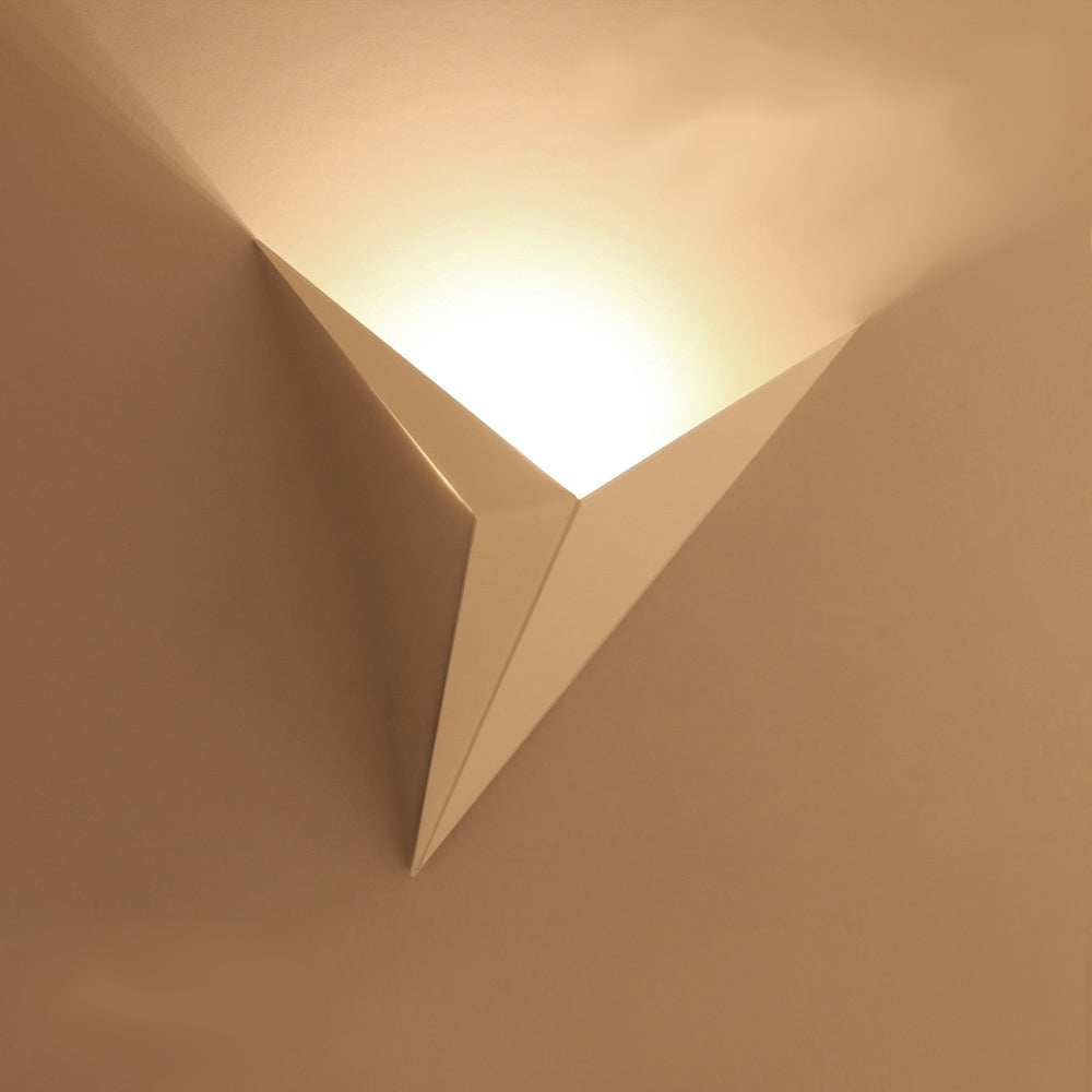 Royaleva Trigon Wandlampe - Moderne LED Dreieckige Wandlampe, Schwarz/Weiß/Gold, Warm/Kühl Weiß