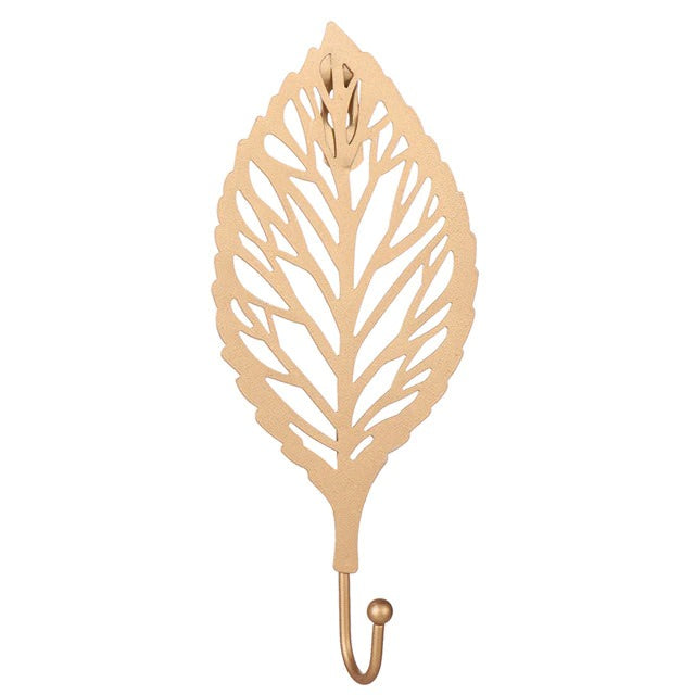 Goldenes Blatt Wandhaken