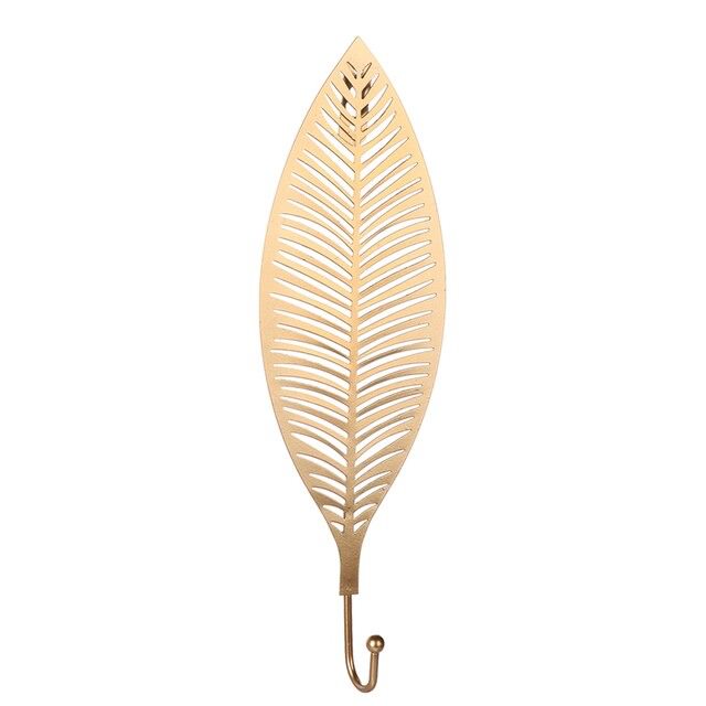 Goldenes Blatt Wandhaken