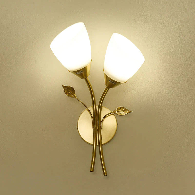 Moderne nordische Blumen-Wandlampe für Treppen und Schlafzimmerdekor