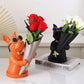 Frendorf | BulldogBloom French Bulldog Blumenvase | Stilvolle Tier-Deko für Zuhause | Handgefertigt | Farbvielfalt