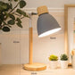 Nordische Tischlampe | Holz, Eisen