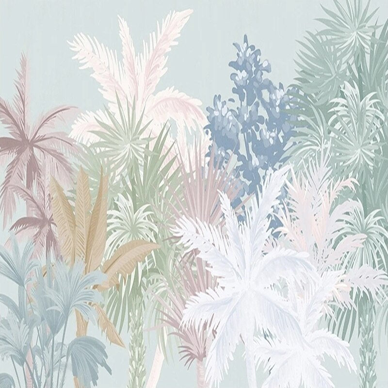 Nordic Tropical Plant Forest Tapete für Haus Wanddekoration