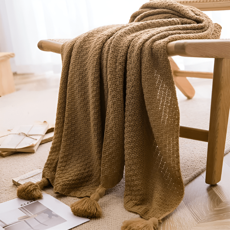 Frendorf | Elegante Strickdecke für Ihr Wohnzimmer oder Schlafzimmer, Ideal