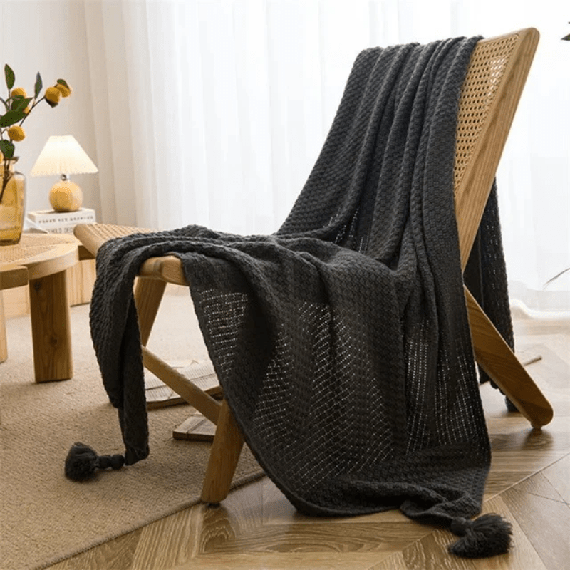 Frendorf | Elegante Strickdecke für Ihr Wohnzimmer oder Schlafzimmer, Ideal