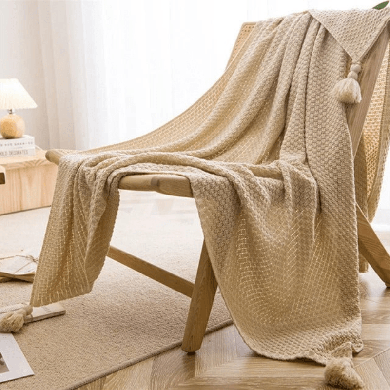 Frendorf | Elegante Strickdecke für Ihr Wohnzimmer oder Schlafzimmer, Ideal