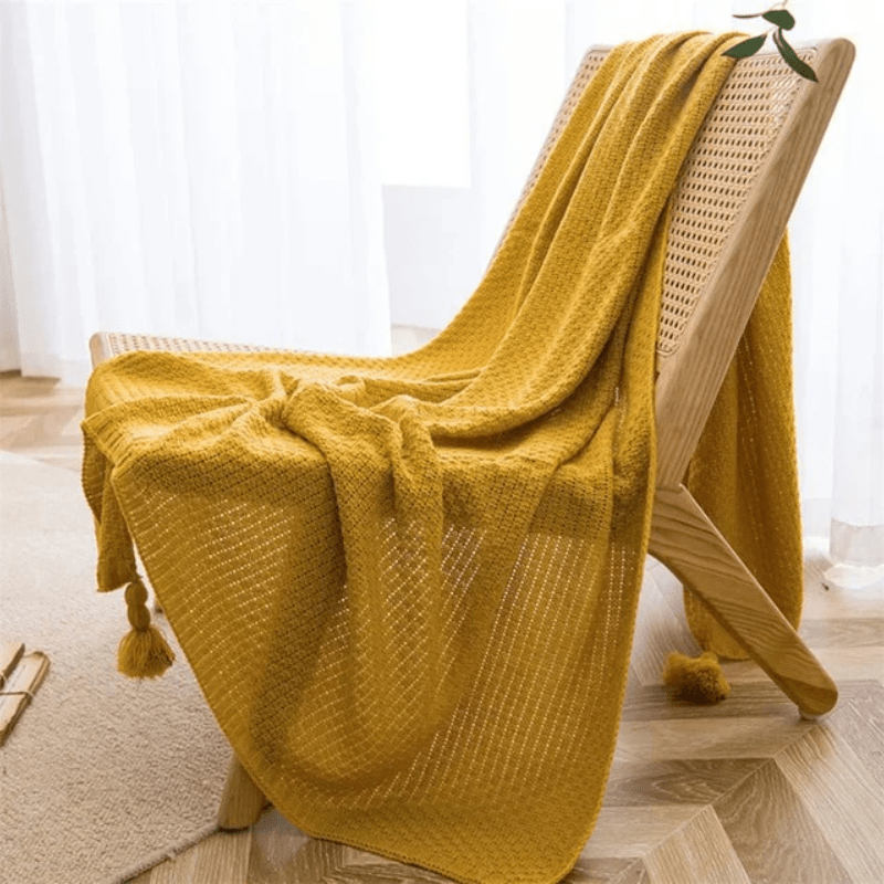 Frendorf | Elegante Strickdecke für Ihr Wohnzimmer oder Schlafzimmer, Ideal