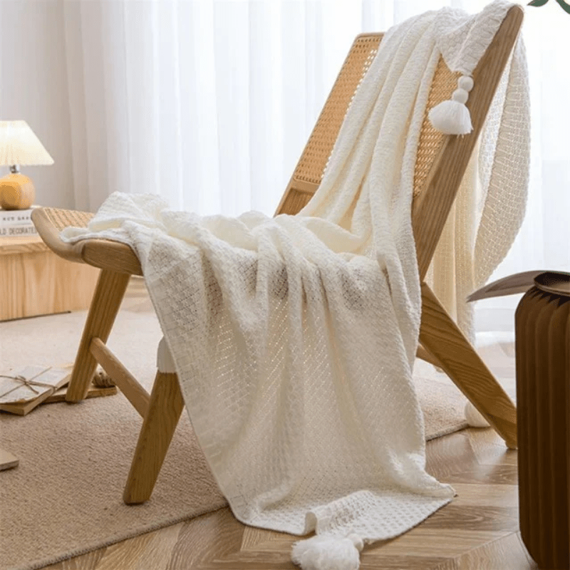 Frendorf | Elegante Strickdecke für Ihr Wohnzimmer oder Schlafzimmer, Ideal