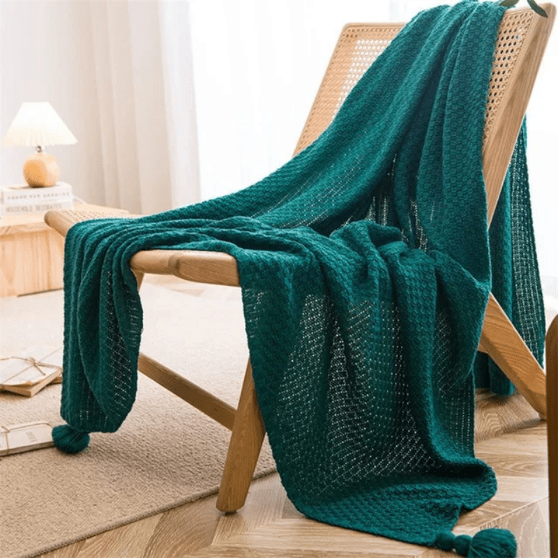 Frendorf | Elegante Strickdecke für Ihr Wohnzimmer oder Schlafzimmer, Ideal