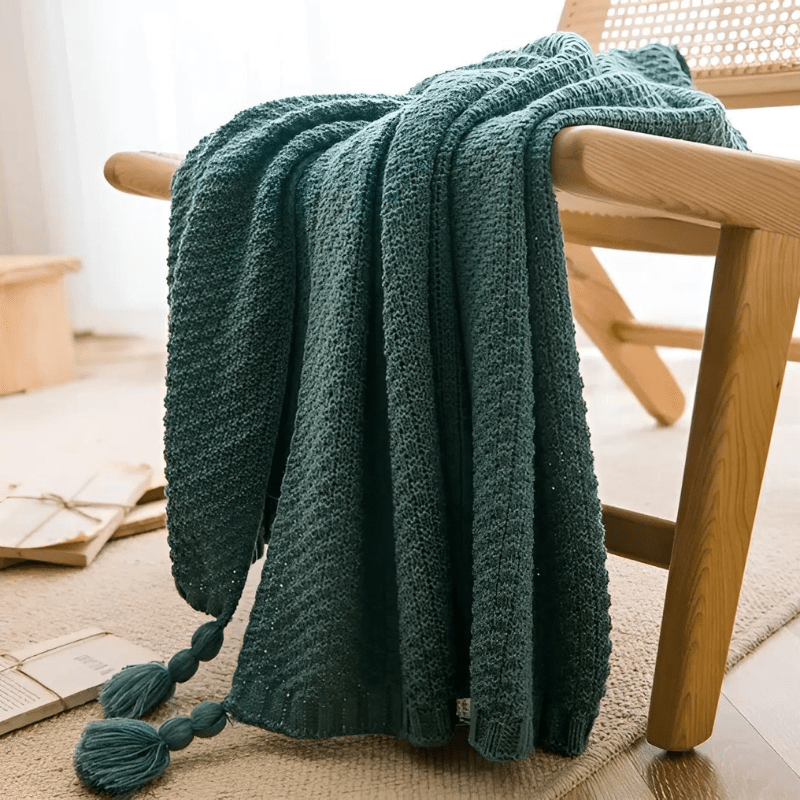 Frendorf | Elegante Strickdecke für Ihr Wohnzimmer oder Schlafzimmer, Ideal