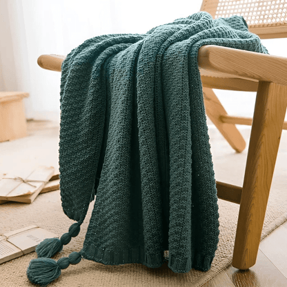 Frendorf | Elegante Strickdecke für Ihr Wohnzimmer oder Schlafzimmer, Ideal