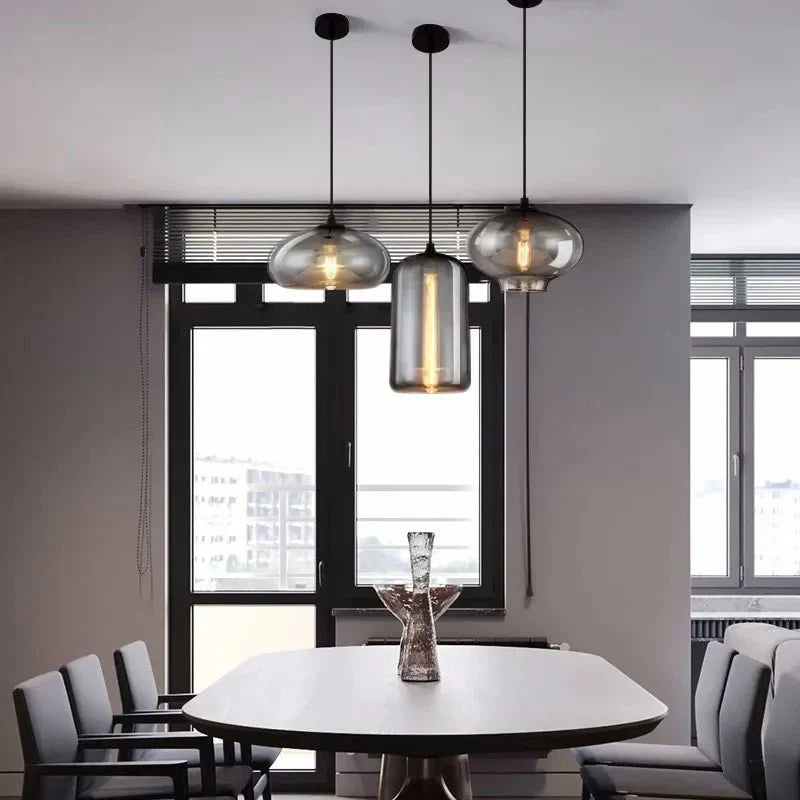 Frendorf | Elegance Glow mit dem hängenden Loft-Glas-Kronleuchter Nordic
