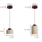 Frendorf | Retro Charm LED Hängeleuchte Travertin D12 x H10cm