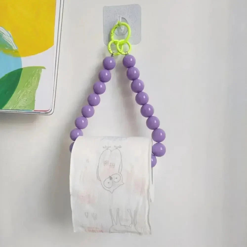 Neuartiger hängender Toilettenpapierhalter mit Perlen
