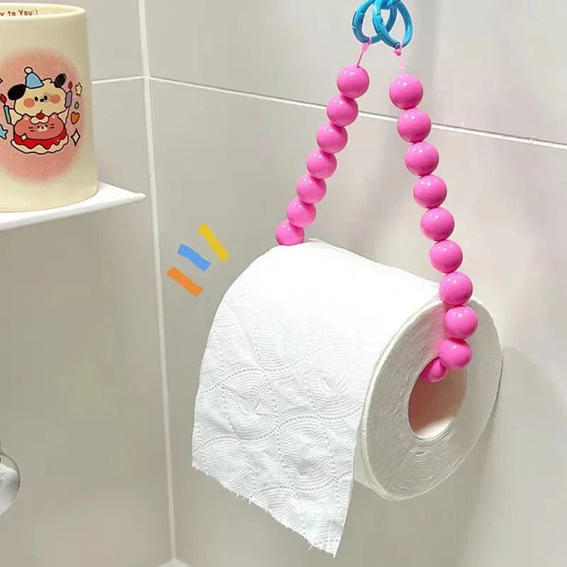 Neuartiger hängender Toilettenpapierhalter mit Perlen