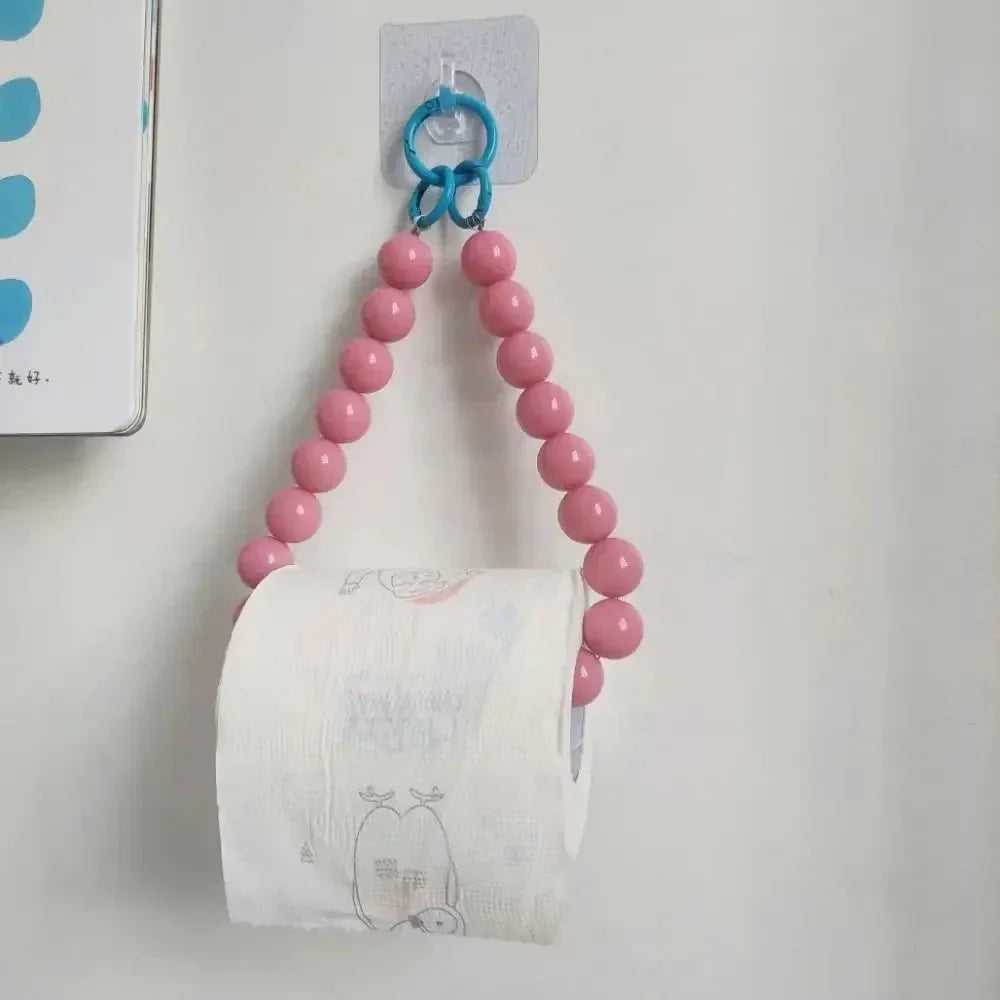Neuartiger hängender Toilettenpapierhalter mit Perlen