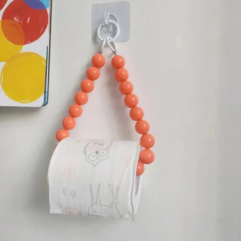 Neuartiger hängender Toilettenpapierhalter mit Perlen