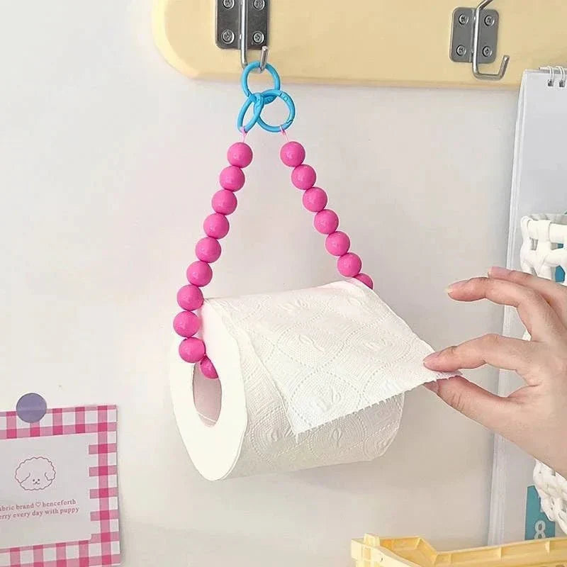 Neuartiger hängender Toilettenpapierhalter mit Perlen