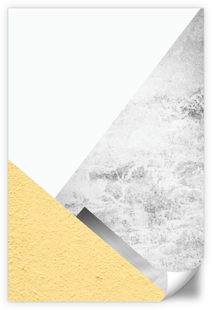 Frendorf | Gelbe und graue Berge III Wandkunst