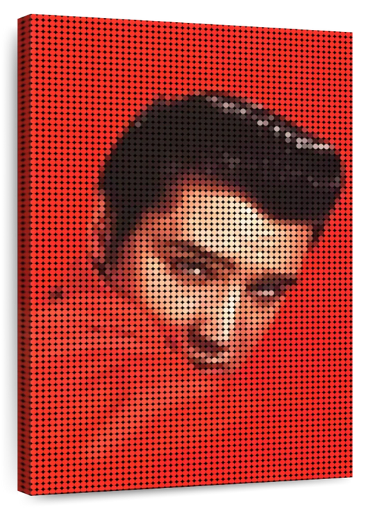 Frendorf | Elvis Presley In Red Style Punkte Wandkunst