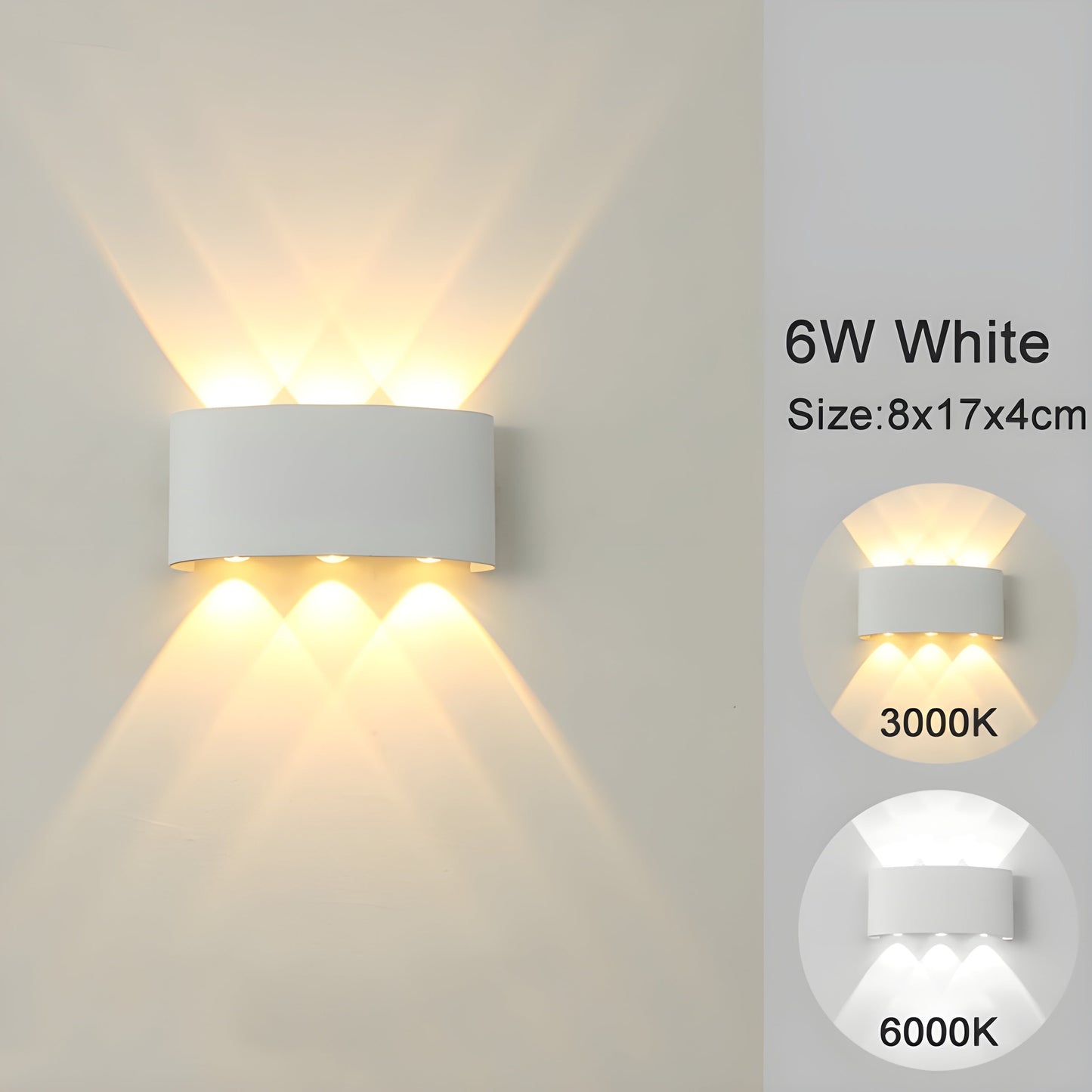 LED-Wandmontageleuchten für Innen- und Außenbereiche