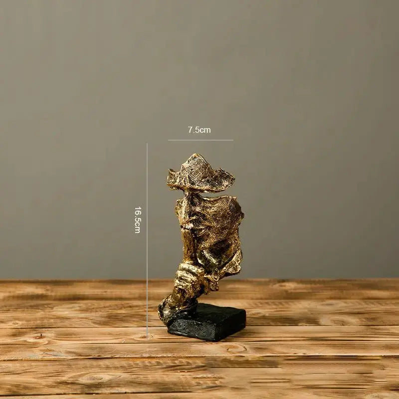 Frendorf | Außergewöhnliches Kunstwerk: Stille ist Gold in elegantem Harz