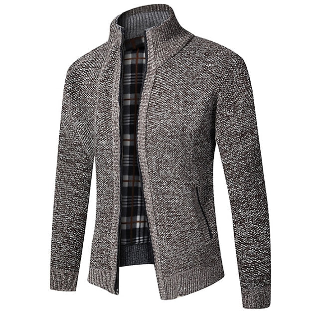 Frendorf | Stylischer Zipper-Strickpullover für Herren (italienisches Design)