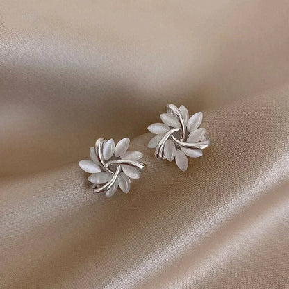 Frendorf | Elegante und exquisite opalpetal kreis ohrstecker in gold