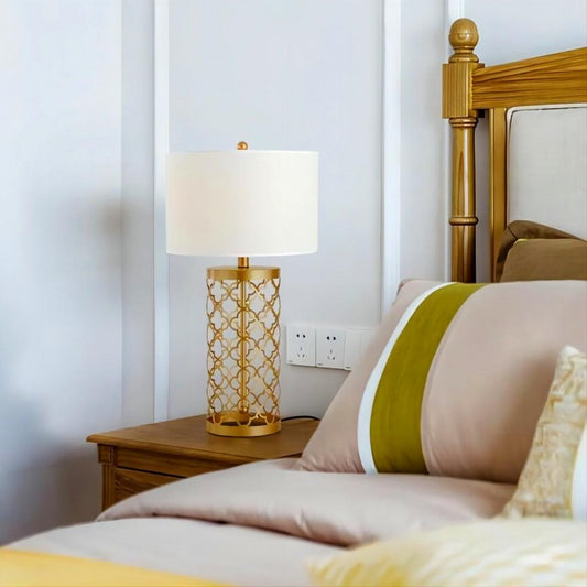 Frendorf | OpalGlow - Elegante durchbrochene Tischlampe