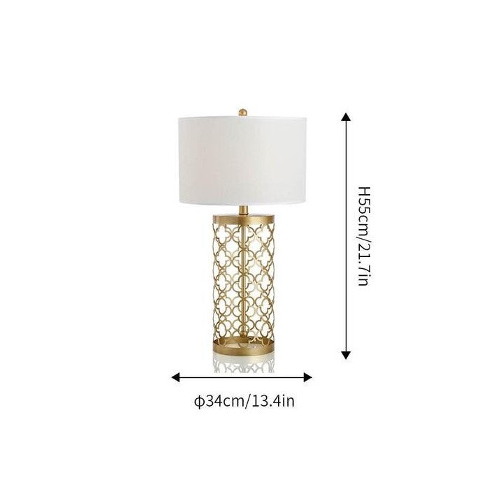 Frendorf | OpalGlow - Elegante durchbrochene Tischlampe