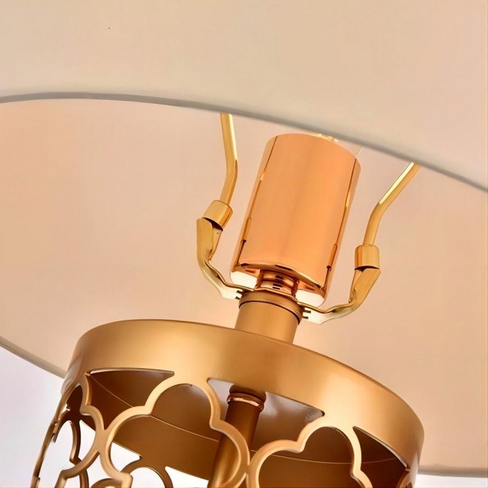 Frendorf | OpalGlow - Elegante durchbrochene Tischlampe