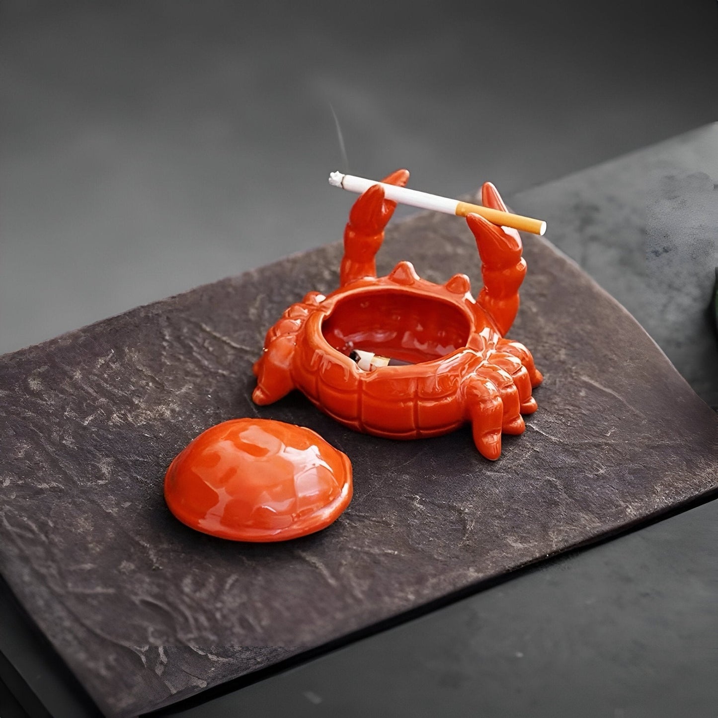CeramiQ – Luxus Aschenbecher im orientalischen Stil mit einzigartigem Krabben-Design