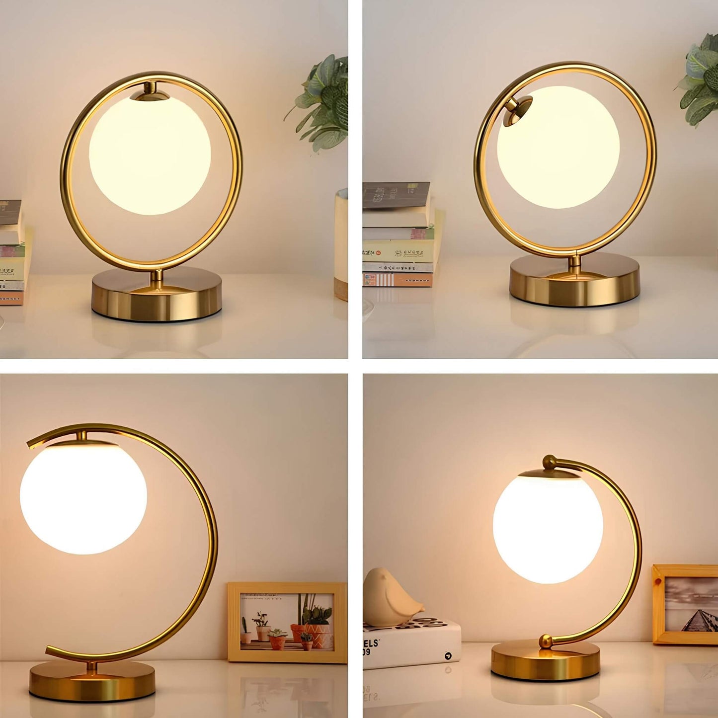 Glastischlampe