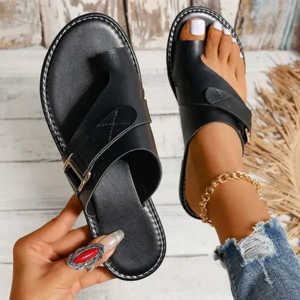 Frendorf | Frauen Orthopädische Hallux Valgus Korrektur Leder Sandalen