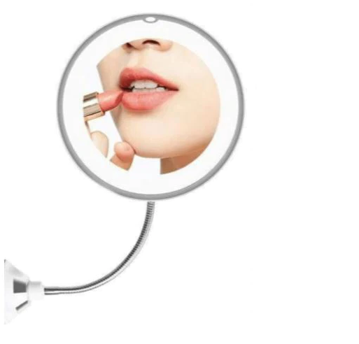 Frendorf | 10-fach vergrößertes LED-beleuchtetes flexibles Spiegel