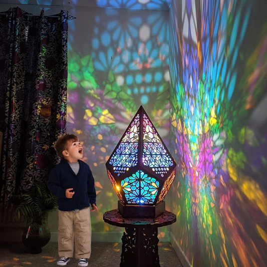 Frendorf | Bohemian Projektionslampe Bunte Nachtlichter