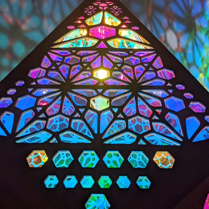 Frendorf | Bohemian Projektionslampe Bunte Nachtlichter