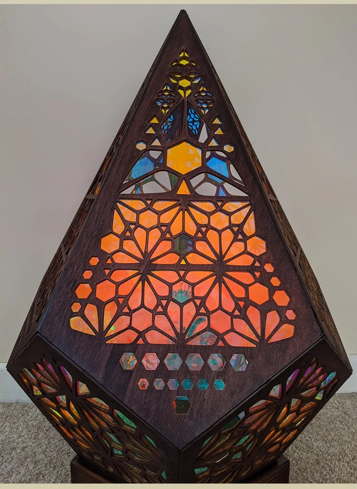 Frendorf | Bohemian Projektionslampe Bunte Nachtlichter