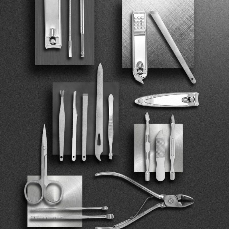 Frendorf | 19 in 1 Edelstahl Maniküre Set Nagelknipser Kit
