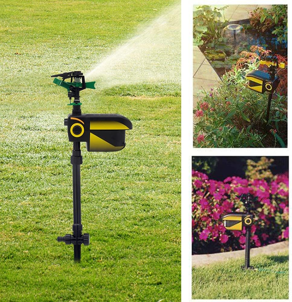 Frendorf | Automatischer bewegungsaktivierter Tierabwehr-Gartenbewässerungsanlagen - Tiersensor für den Außenbereich Rasen Garten Wassersprinkler